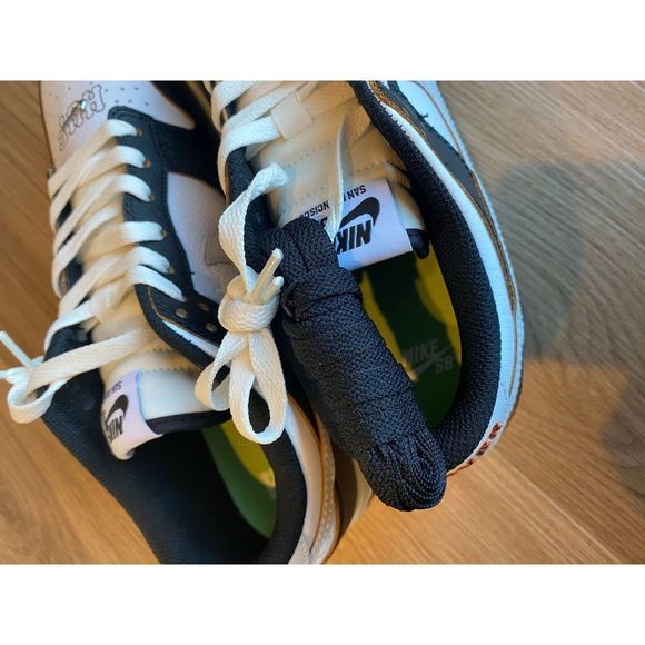 Nike SB Dunk Low HUF San Francisco Black Orange Men size 8.5 FD8775-001 New - Picture 9 of 12